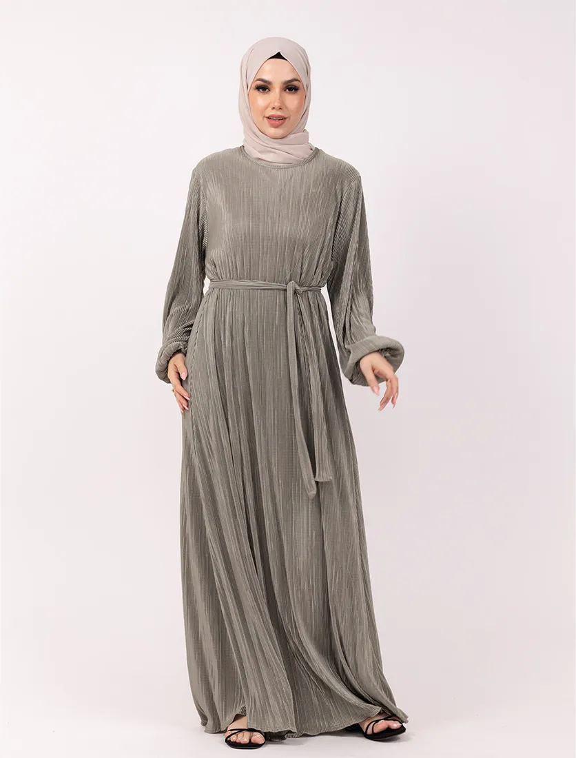 Sage Plisse Abaya